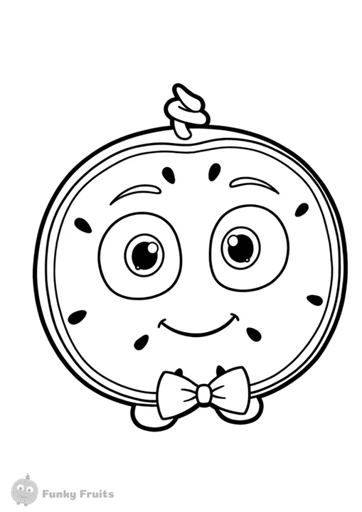 Clock friend coloring page